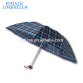 24" Polyester Check Umbrella Promotional